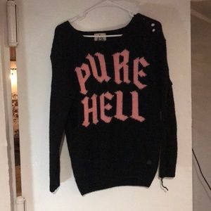 Unif pure hell “hole-y” sweater